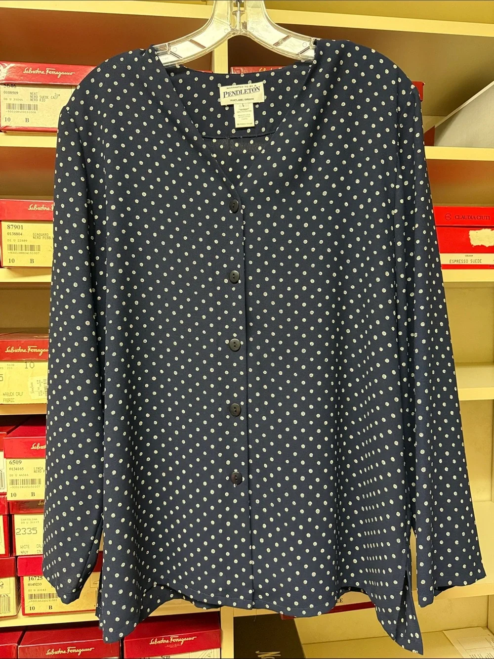 Pendleton Navy and White patterned matching Set